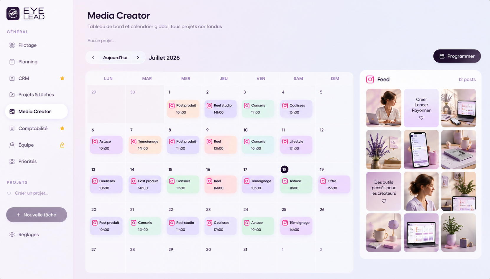 Vue Media Creator EYE LEAD